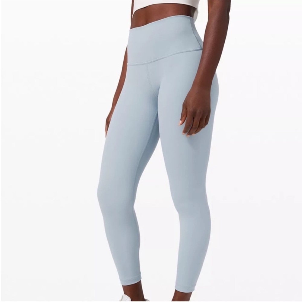 Lululemon Wunder Under High-Rise Tight 28" Chambray Blue Leggings Size 6